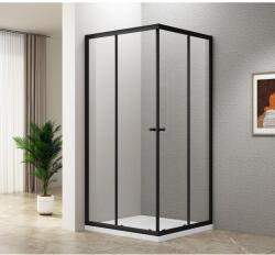 SAPHO AQUALINE AGGA BLACK zuhanykabin, 900x900mm, matt fekete profil/transzparent üveg (BLF909) (BLF909)