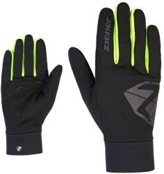Ziener - manusi ciclism pentru adulti degete lungi Dojan Touch - negru verde galben fluo poison (ECL-3360)