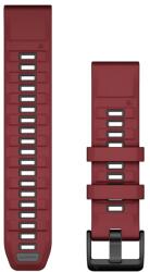 Garmin curea silicon QuickFit 22 - visiniu Marsala | Graphite Silicone (EC-010-13392-06)