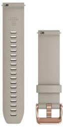 Garmin - curea silicon Quick Release 20 - crem cu elemente rose gold pentru Vivoactive/ Vivomove/ Venu/ Forerunner (EC-010-13114-02)