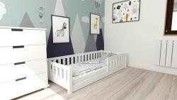  Gyermek Montessori ágy PINELO 90 x 200 cm, fehér Ágyrács: Léces ágyrács, Matrac: Somnia matrac 18 cm