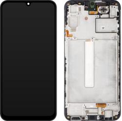 Samsung A256 Galaxy A25 5G, LCD kijelző érintőplexivel és előlap kerettel, fekete (GH82-33214A GH82-33215A) (SERVICE PACK) (GYÁRI) (GH82-33214A, GH82-33215A)