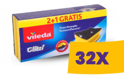 Vileda Glitzi formált mosogatószivacs 2+1db-os (Karton - 32 csg) (KF0007A)