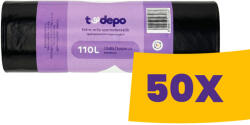 EcoPlasty T-Depo szemeteszsák 110L - 60*100cm extra erős 10db/tek (Karton - 50 tek) (K00824SZ)