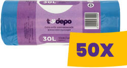 EcoPlasty T-Depo szemeteszsák 30L - 50*60cm extra erős 20db/tek (Karton - 50 tek)