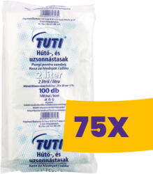Tuti hűtő- és uzsonnástasak 2L - 20*30cm 100db (Karton - 75 csomag) (KTUZS2)