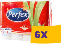 Perfex WC papír hófehér - 3 rétegű 24 tekercses (Karton - 6 csg) (KPE0027)