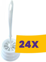 KEFA WC kefe műanyag tartóval (Karton - 24 db) (K1700-221)