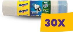 Hewa Önzáró szalagos szemeteszsák 70L 64*70cm - 15db/tek (Karton - 30 tek) (KHWHUZ70)