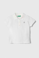 Benetton gyerek póló fehér, sima - fehér 104