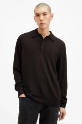 AllSaints gyapjú pulóver KILBURN könnyű, férfi, barna, M091KB - barna M