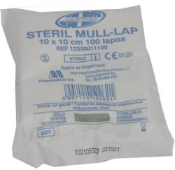 Mull lap 10x10 steril VÁGOTT - plazapatika - 210 Ft