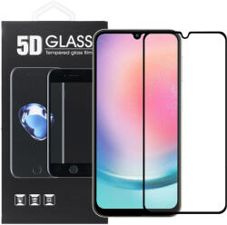 Samsung Galaxy A05 üvegfólia, tempered glass, előlapi, 5D, edzett, hajlított, fekete kerettel