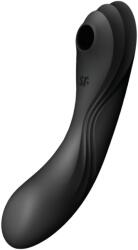Satisfyer Curvy Trinity 4 - léghullámos 2in1 vibrátor (fekete) - shop