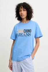 Moschino Jeans pamut póló női, 0712 3732 - kék S