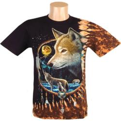 TifanTEX Tricou cu lup Rock Nature (Tricou din bumbac pentru bărbați, ) (2259F6)