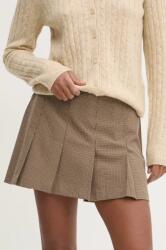Abercrombie & Fitch szoknya barna, mini, egyenes, KI143-4214 - barna L