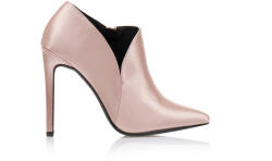 Tsoukalas Botine Bronze Satin cu decupaj lateral