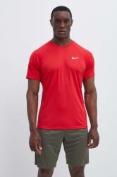 Nike edzős póló piros, sima - piros L