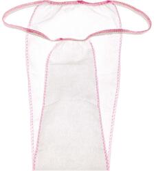 ATHINA Chiloti femei TANGA unica folosinta, set 100 buc - ALBI - ATHINA