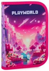 KARTON P+P Penar pliabil cu un compartiment pentru fete, fără accesorii - Premium Cool Playworld Girl, Oxybag Penar