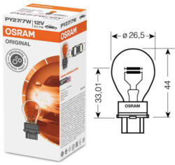 OSRAM 12V 27/7W PY27/7W W2.5x16q Narancssárga Izzó