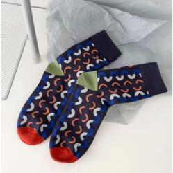 Elsilpes Kft Férfi geometrikus patchwork mintás zokni
