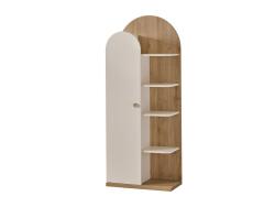 KUPA Biblioteca Louis cu 1 uE a E i 4 rafturi , design scandinav, 70x35x174 cm (22206)