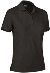 Valento VALLEY, galléros Női pamut piké póló, Black-M (POVATOMNG21)