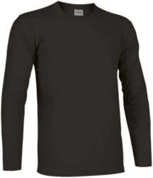 Valento TIGER, unisex hosszú ujjú pamut póló, Black-M (CAVATLRNG21)