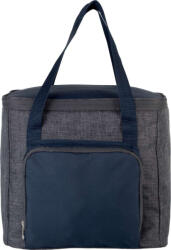 Kimood KI0347 hűtőtáska nagy első zsebbel és kontrasztos fülekkel Kimood, Dark Grey Heather/Navy-U (ki0347dgrh-nv-u)