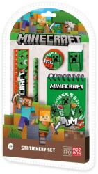 Microsoft Minecraft írószer szett - vonalzó, notesz, faragó, radír, ceruza (MC00038)