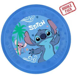  4 darabos mikrózható műanyag lapostányér - Disney - Lilo és Stitch, A csillagkutya