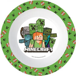 Mikrózható műanyag mélytányér - Minecraft Creeper