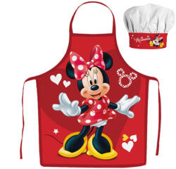 2 részes gyerek kötény szett - Disney - Minnie Red Hearts