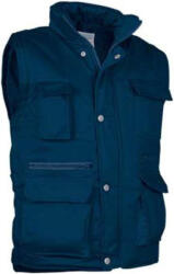 Valento REPORTER, unisex bélelt munkás mellény, 12 zsebbel, Orion Navy Blue-XL (CHVAREPMR23)
