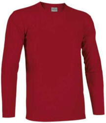 Valento TIGER, unisex hosszú ujjú pamut póló, Lotto Red-2XL (CAVATLRRJ24)