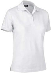 Valento VALLEY, galléros Női pamut piké póló, White-2XL (POVATOMBL24)