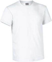 Valento RACING, unisex, környakas rövid ujjú póló, White-2XL (CAVATOPBL24)