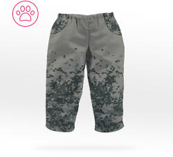 Takoy Panou cu tipar pentru jucării la cusut haine pentru animale pantaloni Jaxon - camuflaj pixel