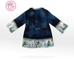 Takoy Szabásminta panel babaruházat varrásához - Elliot hosszú ujjú póló (textiljáték figurákra) - éjszakai vonat