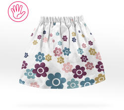 Takoy Szabásminta panel babaruházat varrásához - Coraline szoknya (textiljáték figurákra) - pasztell virágok