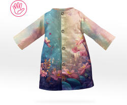 Takoy Szabásminta panel babaruházat varrásához - Caleb kabát (textiljáték figurákra) - mesebeli virág