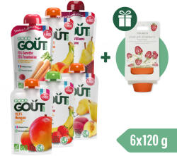 Good Gout BIO pürés tasak 6 csomag + Little Dutch Epres kert AJÁNDÉK - healthfactory