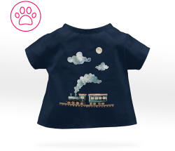 Takoy Szabásminta panel játék állatfigura ruha varrásához Basic póló - éjszakai vonat