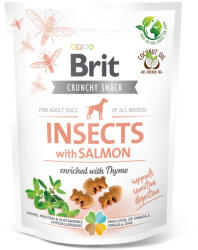 Brit BRIT Care Crunchy Cracker, Insecte și Somon cu Cimbru, recompense fără cereale câini, 200g