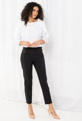 Hermosa Pantaloni conici din tercot elastic cu densitate mare BECKY, Hermosa, negru