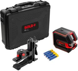 SOLA Laser verde, cu linii în cruce si punct, X2 GREEN Professional - distanta 30m, (adaptor si valiza incluse) - Sola-71014101 (SOLA-71014101) - criano
