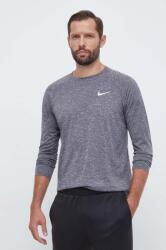 Nike edzős hosszú ujjú szürke, melange - szürke L