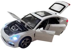 Che Zhi Porsche Panamera GTS 2021 White (replica) cu led-uri si sunete scala 1/321/43 (37136)